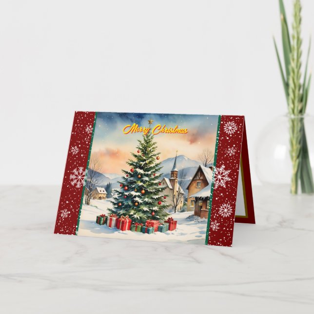 Weihnachten Schöne festliche alte Sammlung Karte (Vorderseite)