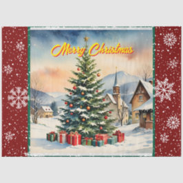 Weihnachten Schöne festliche alte Sammlung Seidenpapier