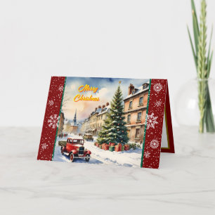 Weihnachten Schöne Festtage Moderne Sammlung Karte