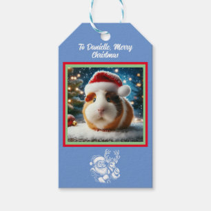 Weihnachten Schöne Guinea Pig Geschenkanhänger