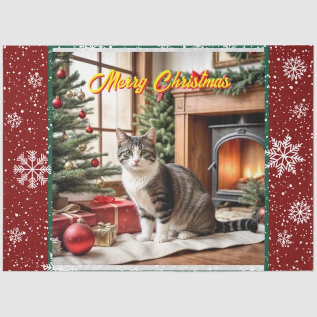 Weihnachten Schöne Urlaubssammlung Seidenpapier (Vorderseite)