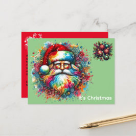Weihnachten Schöner Weihnachtsmann Postkarte