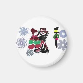 Weihnachten Schönes Spazieren Magnet