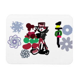 Weihnachten Schönes Spazierengehen Magnet