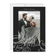 Weihnachten Schwarz-weiß froh und Verheiratet