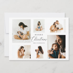 Weihnachten Schwarz-weißes, modernes Collage Foto