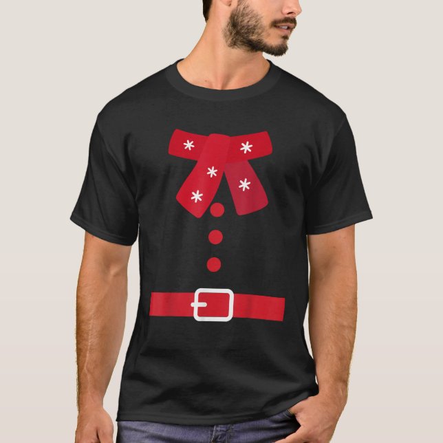 Weihnachten Schwarze Krawatte NYE 2024 Dress Up Wi T-Shirt (Vorderseite)