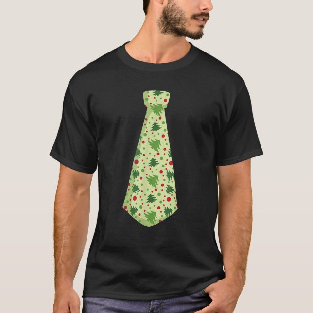 Weihnachten Schwarze Krawatte NYE 2024 Dress Up Wi T-Shirt (Vorderseite)