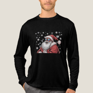 Weihnachten Schwarzer Afroamerikanischer Santa Xma Tri-Blend Shirt