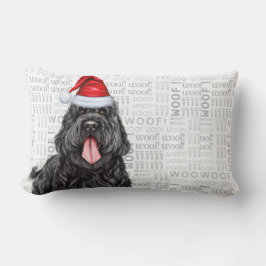 Weihnachten Schwarzer Russischer Terrier Dog Holid Lendenkissen