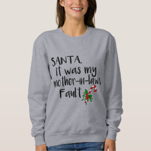 Weihnachten, Schwiegermutter, witzige Weihnachtsfe Sweatshirt
