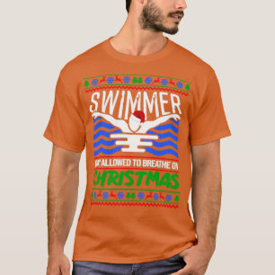 Weihnachten Schwimmen Weihnachten Schwimmer Sport T-Shirt