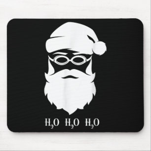 Weihnachten schwimmen Weihnachtsmann H20 Schwimmer Mousepad