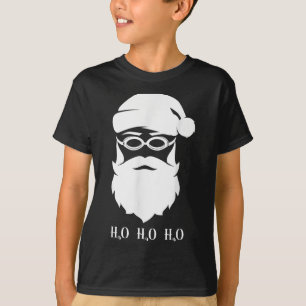 Weihnachten schwimmen Weihnachtsmann H20 Schwimmer T-Shirt