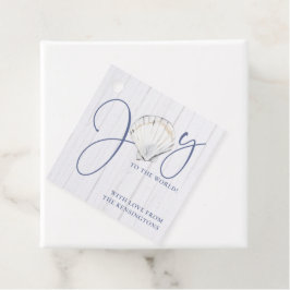 Weihnachten Seashell Nautical Joy to the World Geschenkanhänger