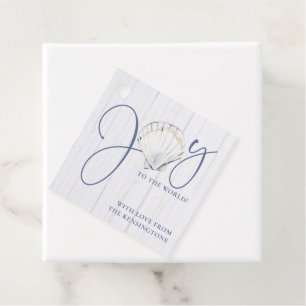 Weihnachten Seashell Nautical Joy to the World Geschenkanhänger