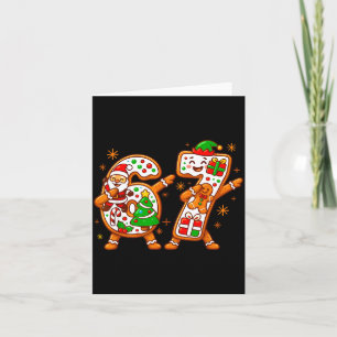 Weihnachten Sechs Sieben Dabbing Cool Meme 67 Xmas Karte
