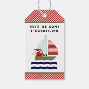 Weihnachten segeln geschenkanhänger