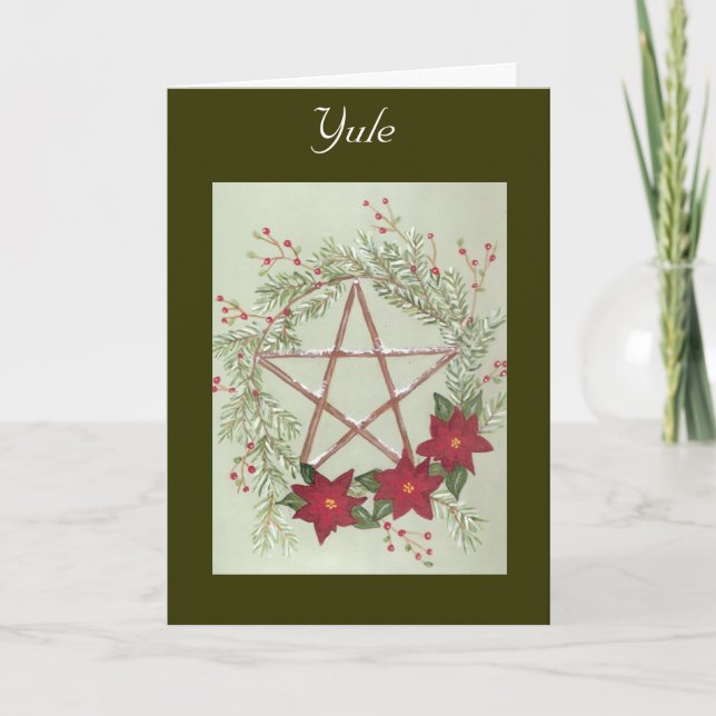 Weihnachten-Segen Feiertagskarte (Vorderseite)