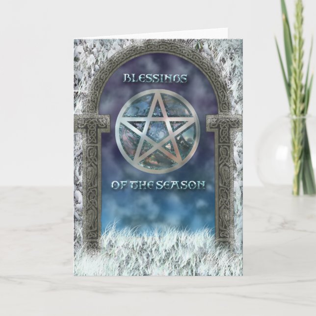 Weihnachten-Segen-Karte Feiertagskarte (Vorderseite)