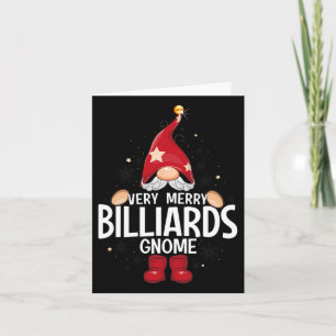 Weihnachten Sehr frohe Billiards Gnome X-mas Karte