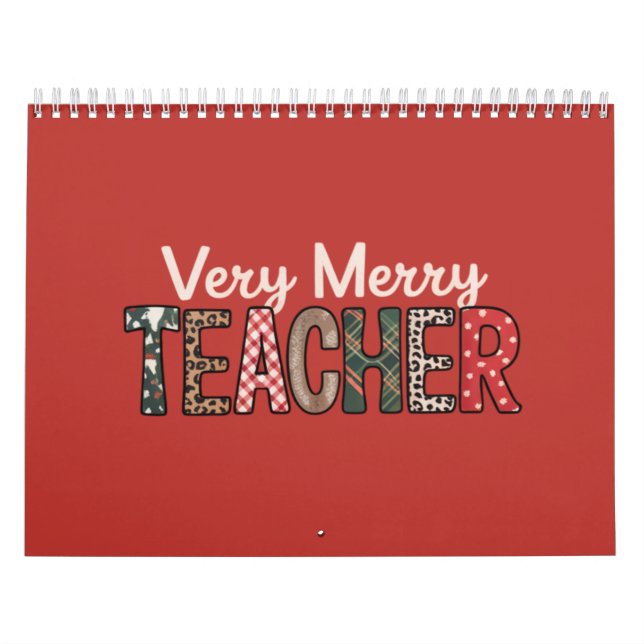 Weihnachten Sehr frohe Lehrerin Leopard Tree Kalender (Titelbild)