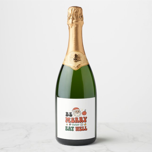 Weihnachten Sei Fröhlich Iss Gut Santa Design (Vorderseite)