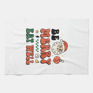 Weihnachten Sei Fröhlich Iss Gut Santa Design Geschirrtuch