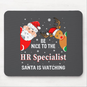 Weihnachten sei nett zum HR-Spezialisten Santa Lon Mousepad