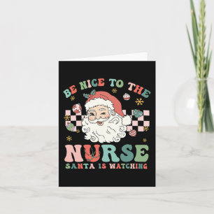 Weihnachten sei nett zum Krankenpfleger, den der W Karte