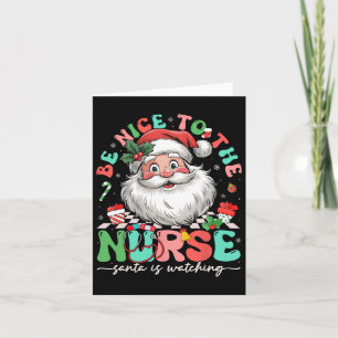 Weihnachten sei nett zum Krankenpfleger, den der W Karte