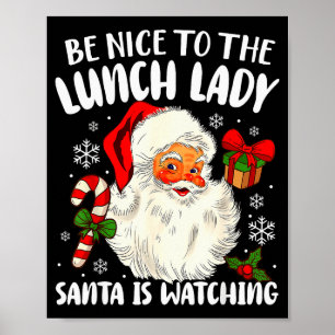 Weihnachten Sei Nett Zur Mensajobfrau Santa Passt Poster