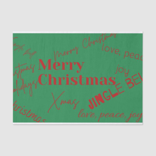 Weihnachten Seidenpapier (Vorderseite)