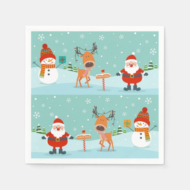 Weihnachten Serviette (Vorderseite)