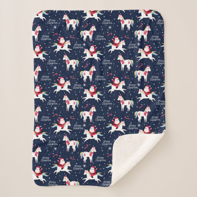 Weihnachten Sherpadecke (Vorderseite)