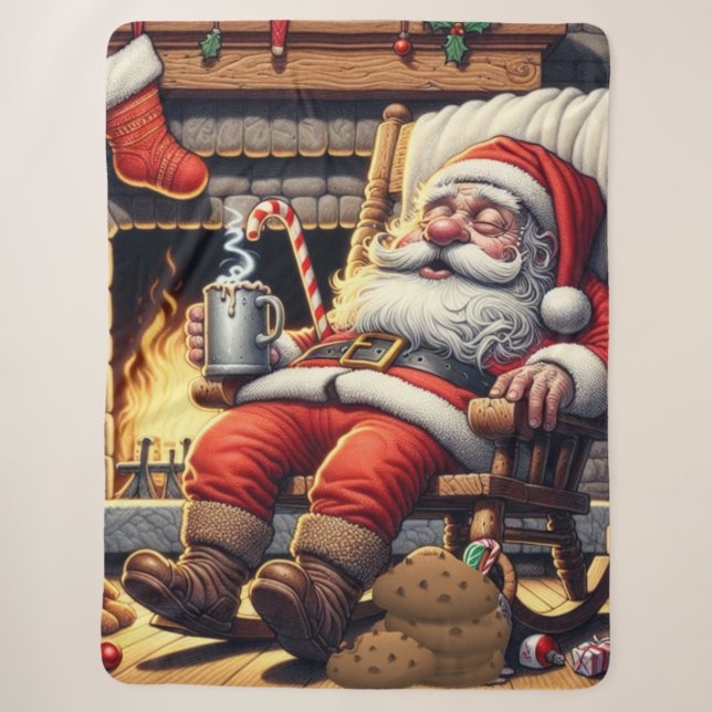 Weihnachten Sherpadecke (Vorderseite)
