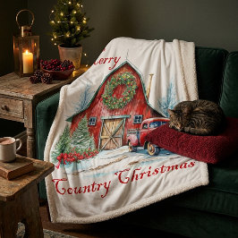 Weihnachten Sherpadecke