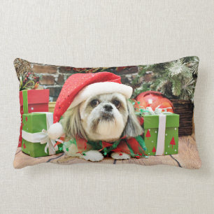 Weihnachten - Shih Tzu - Ding Lendenkissen