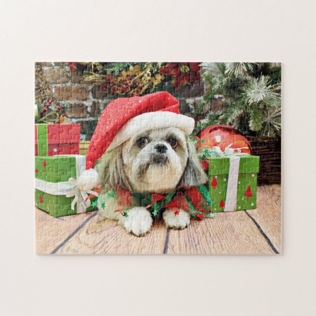 Weihnachten - Shih Tzu - Ding Puzzle (Horizontal)