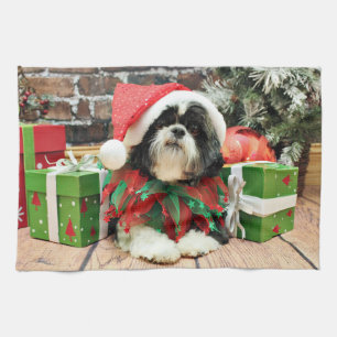 Weihnachten - Shih Tzu - Riley Handtuch