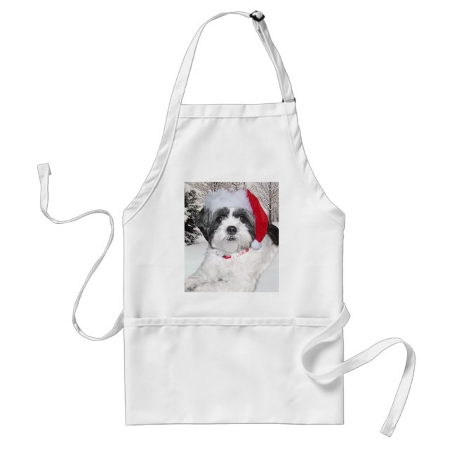 Weihnachten Shih Tzu Schürze (Vorne)