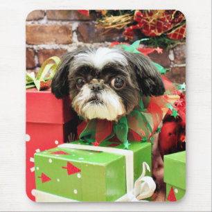 Weihnachten - Shih Tzu - Yogi Mousepad