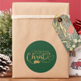 WEIHNACHTEN SIND OHNE CHRISTEN BEDEUTEND RUNDER AUFKLEBER