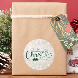 WEIHNACHTEN SIND OHNE CHRISTEN BEDEUTEND RUNDER AUFKLEBER
