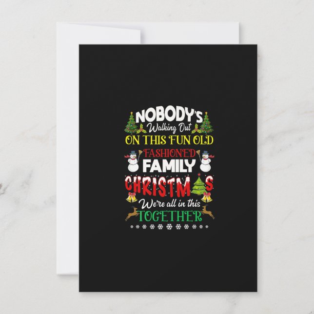 Weihnachten sind wir alle in diesem gemeinsamen Me Einladung (Vorderseite)