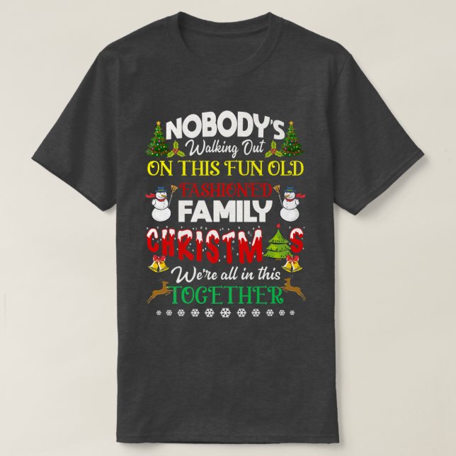 Weihnachten sind wir alle in diesem gemeinsamen Me T-Shirt (Design vorne)