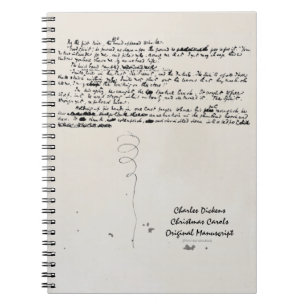 WEIHNACHTEN SINGT CHARLES- DICKENSmanuskript Notizblock
