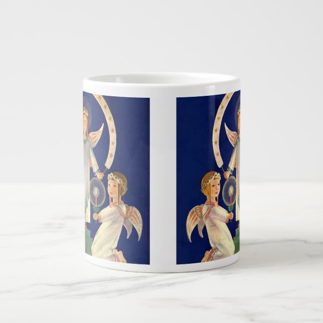 Weihnachten, Skandinavien Santa Lucia Engel Jumbo-Tasse (Vorderseite)