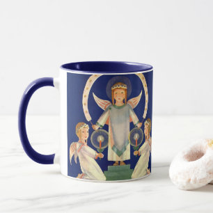 Weihnachten, Skandinavien Santa Lucia Engel Tasse