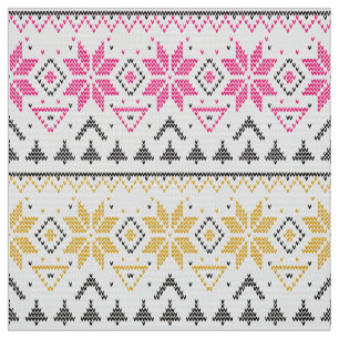 Weihnachten, skandinavisch, Strickmuster Stoff